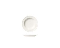 Luzerne Cottage White Round Plate - Wide Rim - 170mm (Pack of 6)