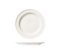 Luzerne Cottage White Round Plate - Wide Rim - 270mm (Pack of 4)