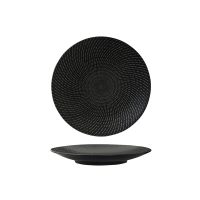 Luzerne Zen Black Swirl Round Coupe Plate - 205mm (Pack of 6)