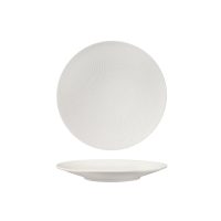 Luzerne Zen White Swirl Round Coupe Plate - 205mm (Pack of 6)