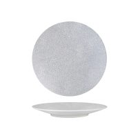 Luzerne Zen Grey Web Round Coupe Plate - 235mm (Pack of 4)