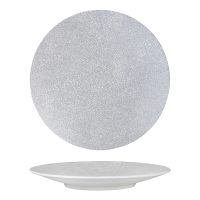 Luzerne Zen Grey Web Round Coupe Plate - 310mm (Pack of 3)