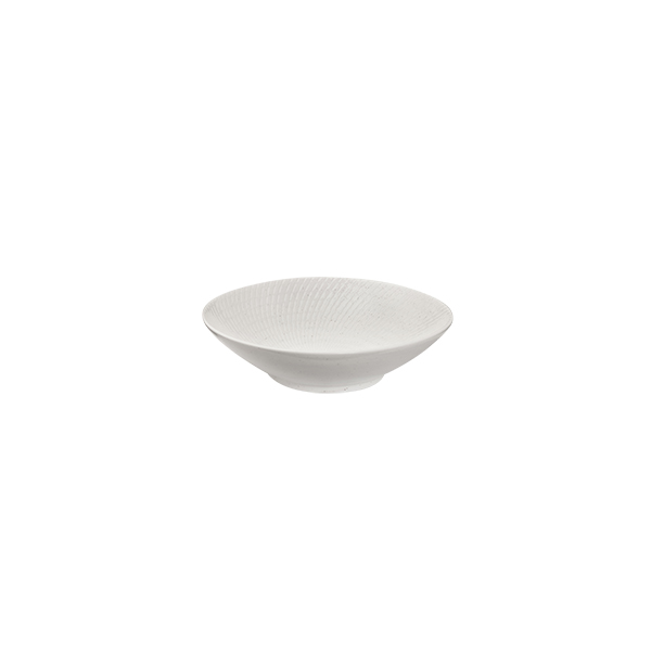 Luzerne Zen White Swirl Round Bowl - Footed - 280ml (Pack of 6)