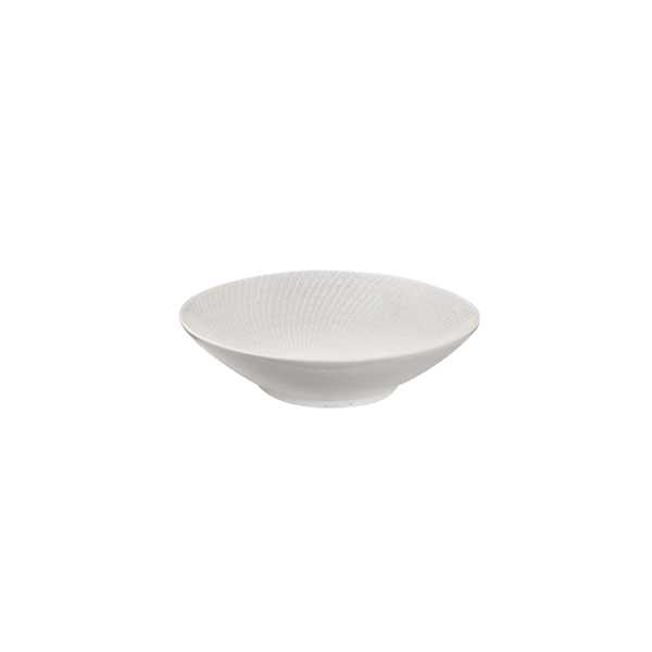 Luzerne Zen White Swirl Round Bowl - Footed - 600ml (Pack of 6)