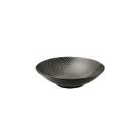 Luzerne Zen Black Swirl Round Bowl - Footed - 950ml (Pack of 4)