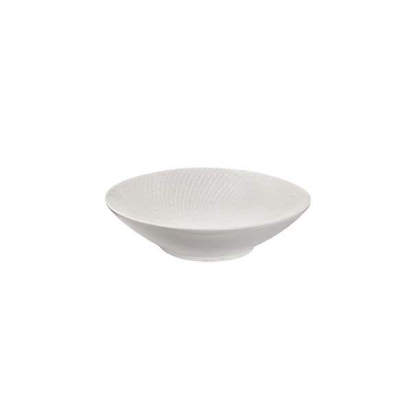 Luzerne Zen White Swirl Round Bowl - Footed - 950ml (Pack of 4)