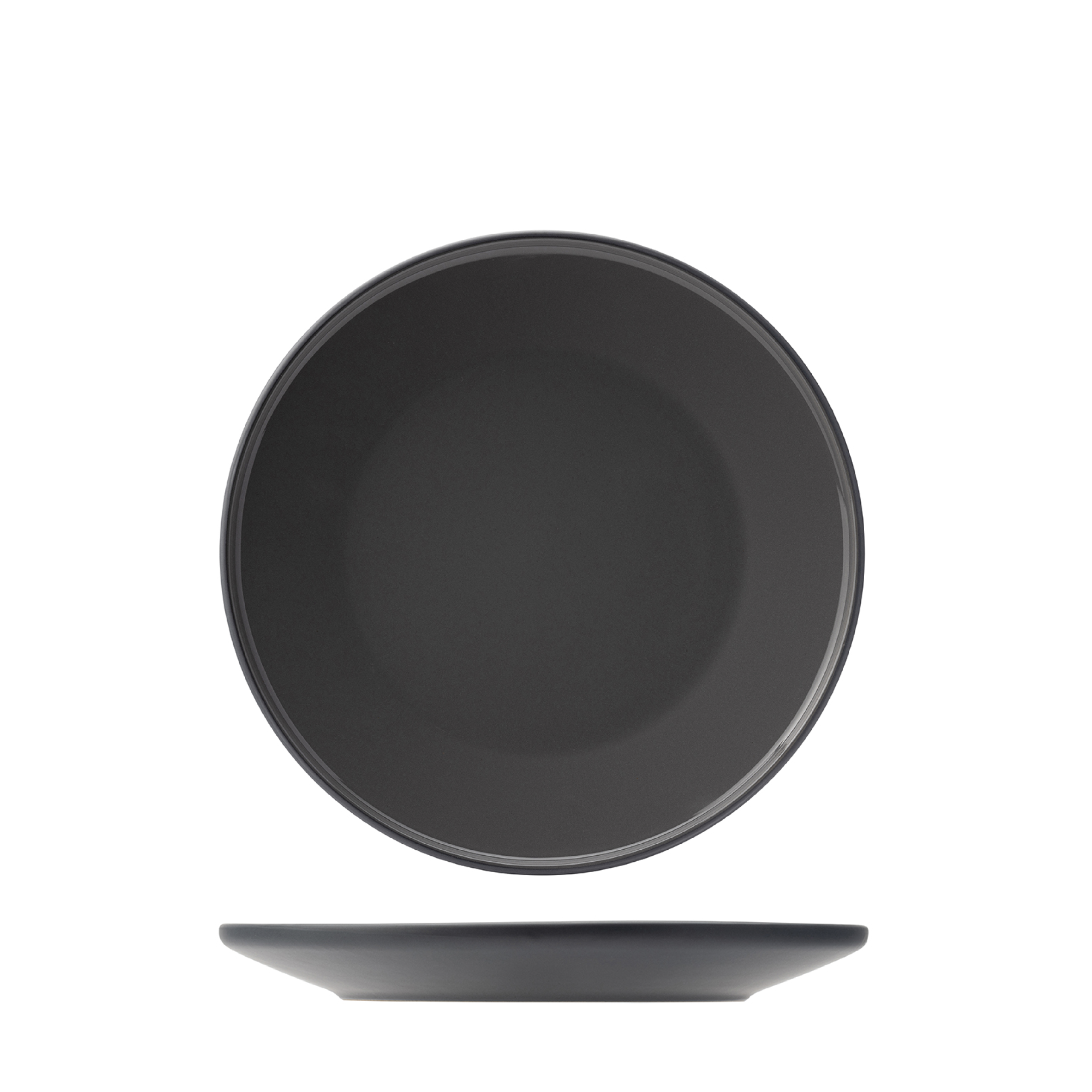 Utopia Core Slate Round Plate - 225mm (Pack of 6)