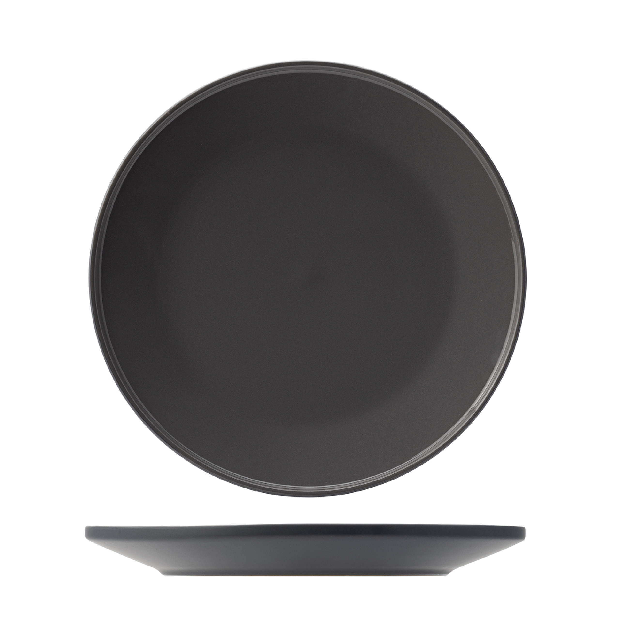 Utopia Core Slate Round Plate - 270mm (Pack of 6)