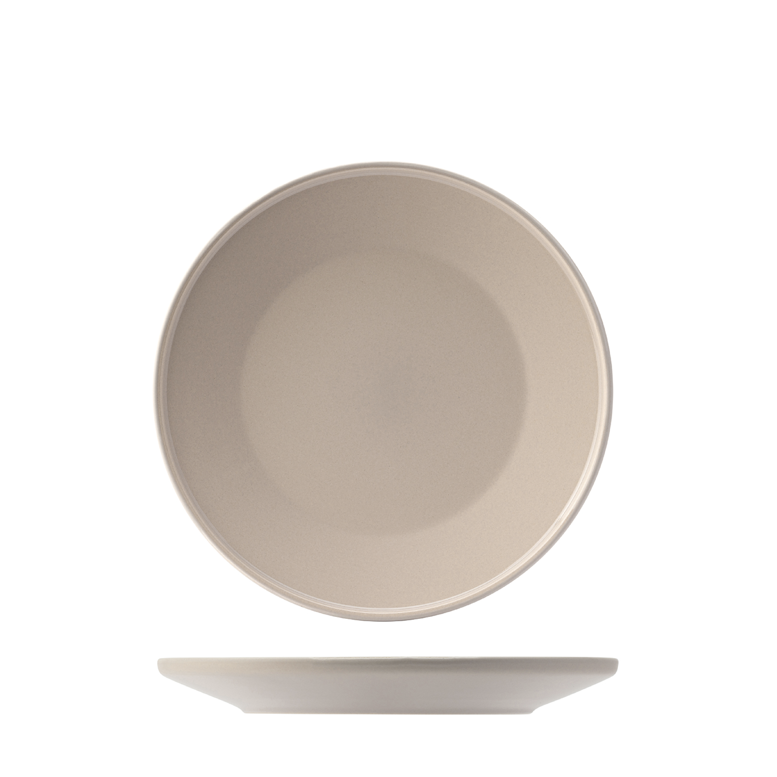 Utopia Core Stone Round Plate - 225mm (Pack of 6)