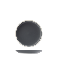Utopia Forma Charcoal Round Coupe Plate - 170mm (Pack of 6)