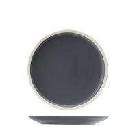 Utopia Forma Charcoal Round Coupe Plate - 210mm (Pack of 6)
