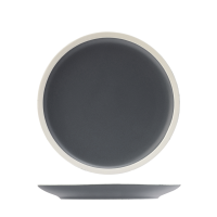 Utopia Forma Charcoal Round Coupe Plate - 240mm (Pack of 6)