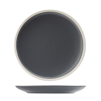 Utopia Forma Charcoal Round Coupe Plate - 265mm (Pack of 6)