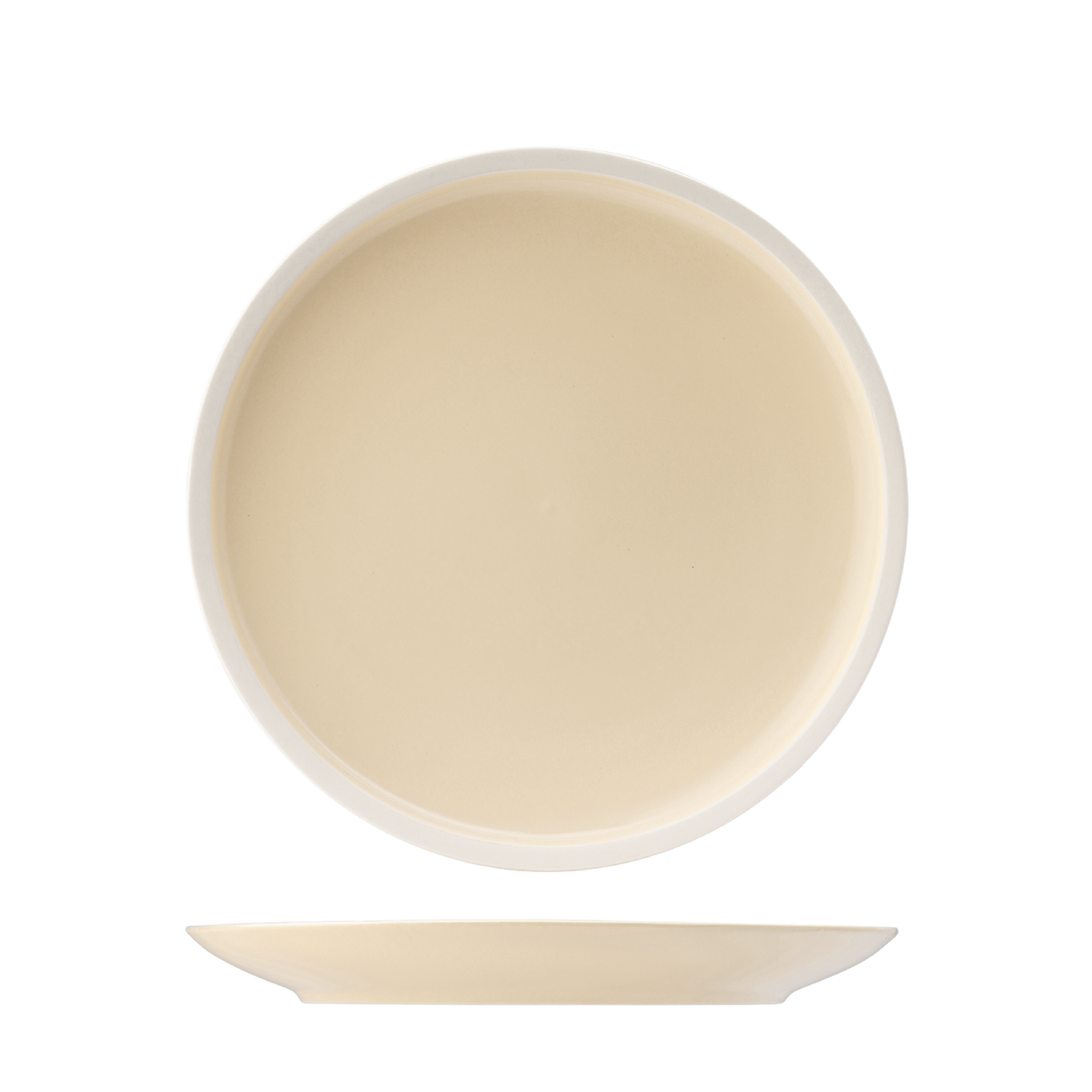 Utopia Forma Vanilla Round Coupe Plate - 240mm (Pack of 6)