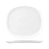 Sango Ora White Oval Coupe Plate - 335x295mm (Pack of 4)