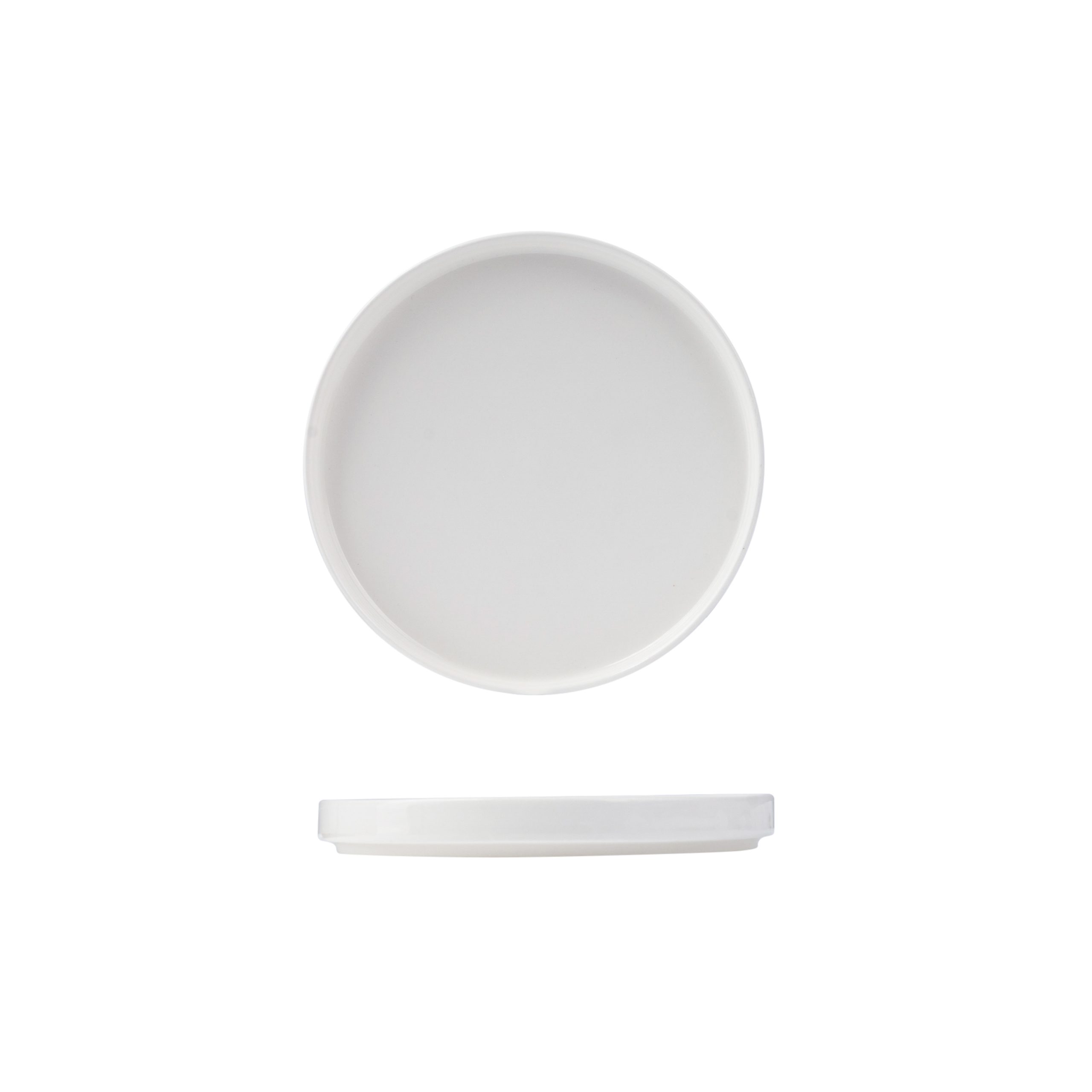 Sango Ora White Low Stackable Plate - 200mm (Pack of 6)