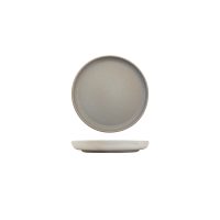 Eclipse Uno Light Grey Round Walled Plate - 175mm (Pack of 6)