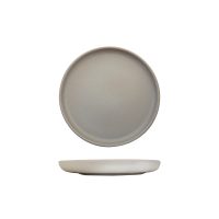 Eclipse Uno Light Grey Round Walled Plate - 220mm (Pack of 6)