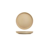 Eclipse Uno Taupe Round Walled Plate - 175mm (Pack of 6)