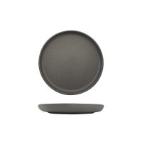 Eclipse Uno Dark Grey Round Walled Plate - 220mm (Pack of 6)