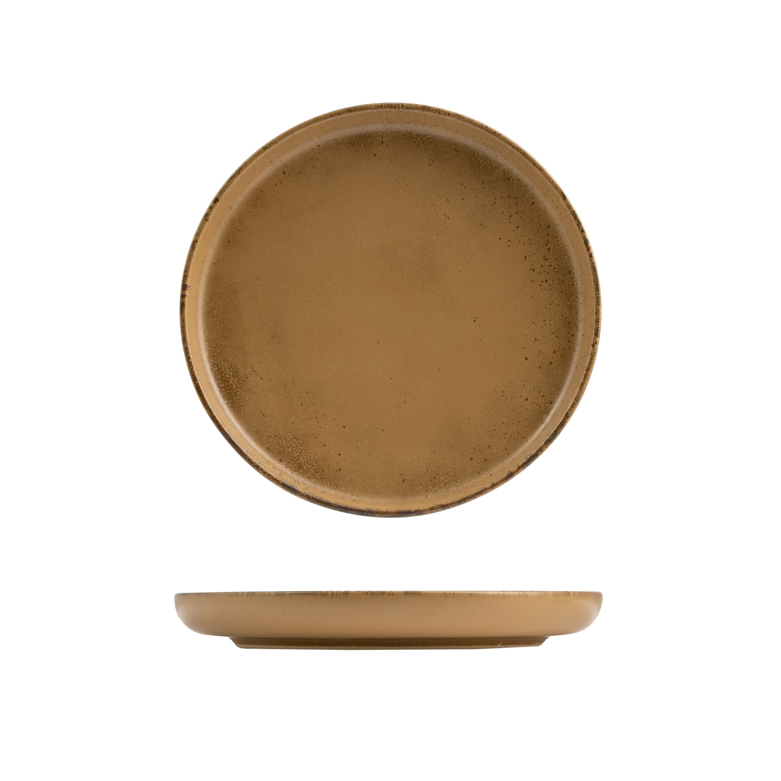 Eclipse Duo Sandbar Round Walled Plate - 220mm (Pack of 6)