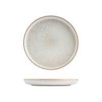 Eclipse Duo Limestone Round Walled Plate - 280mm (Pack of 6)