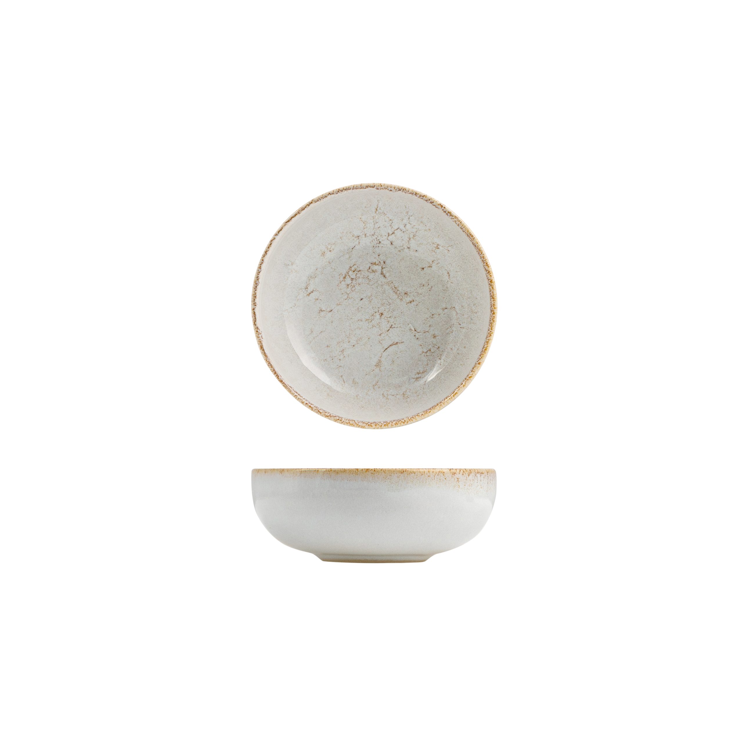 Eclipse Duo Limestone Round Bowl - 350ml (Pack of 6)