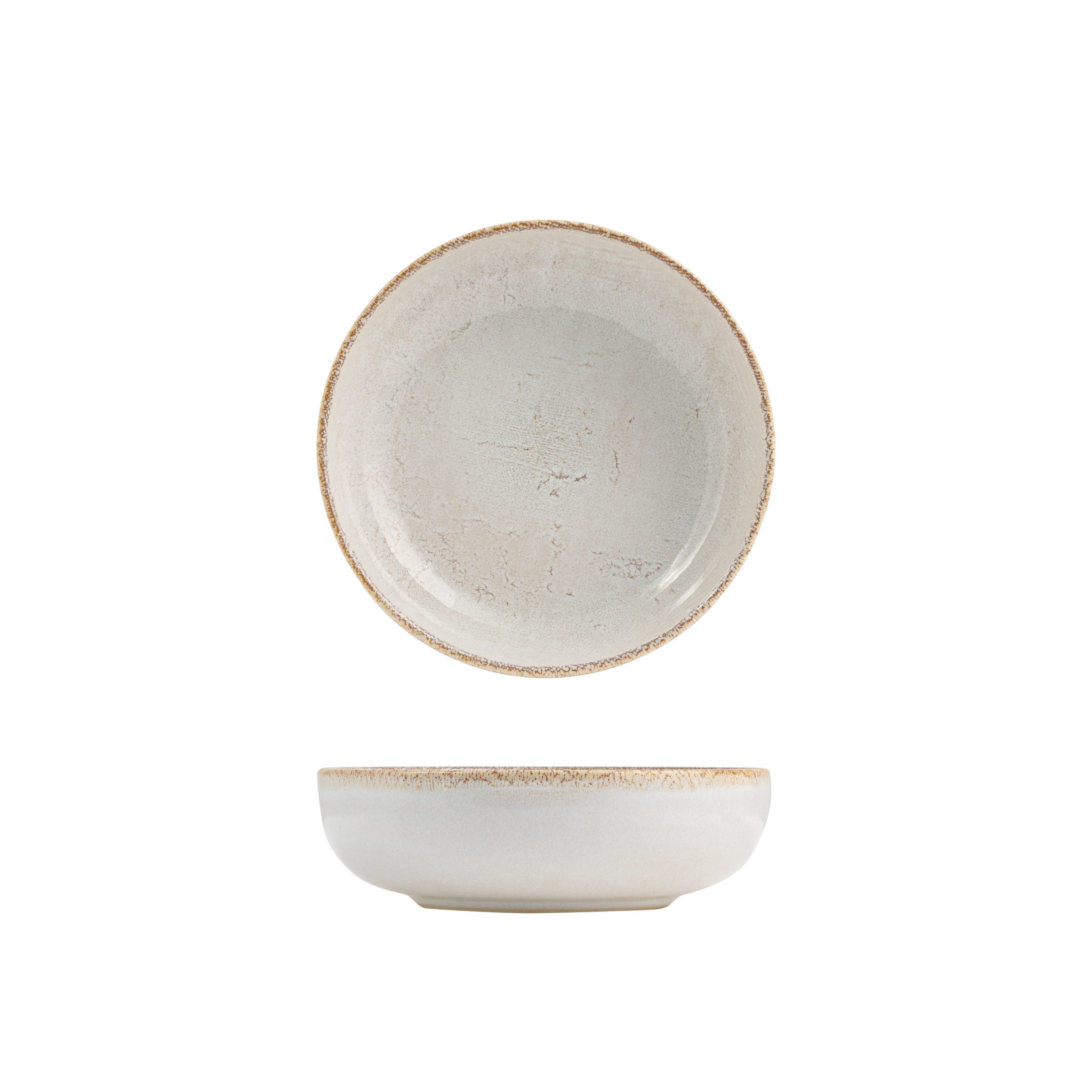 Eclipse Duo Limestone Round Bowl - 550ml (Pack of 6)