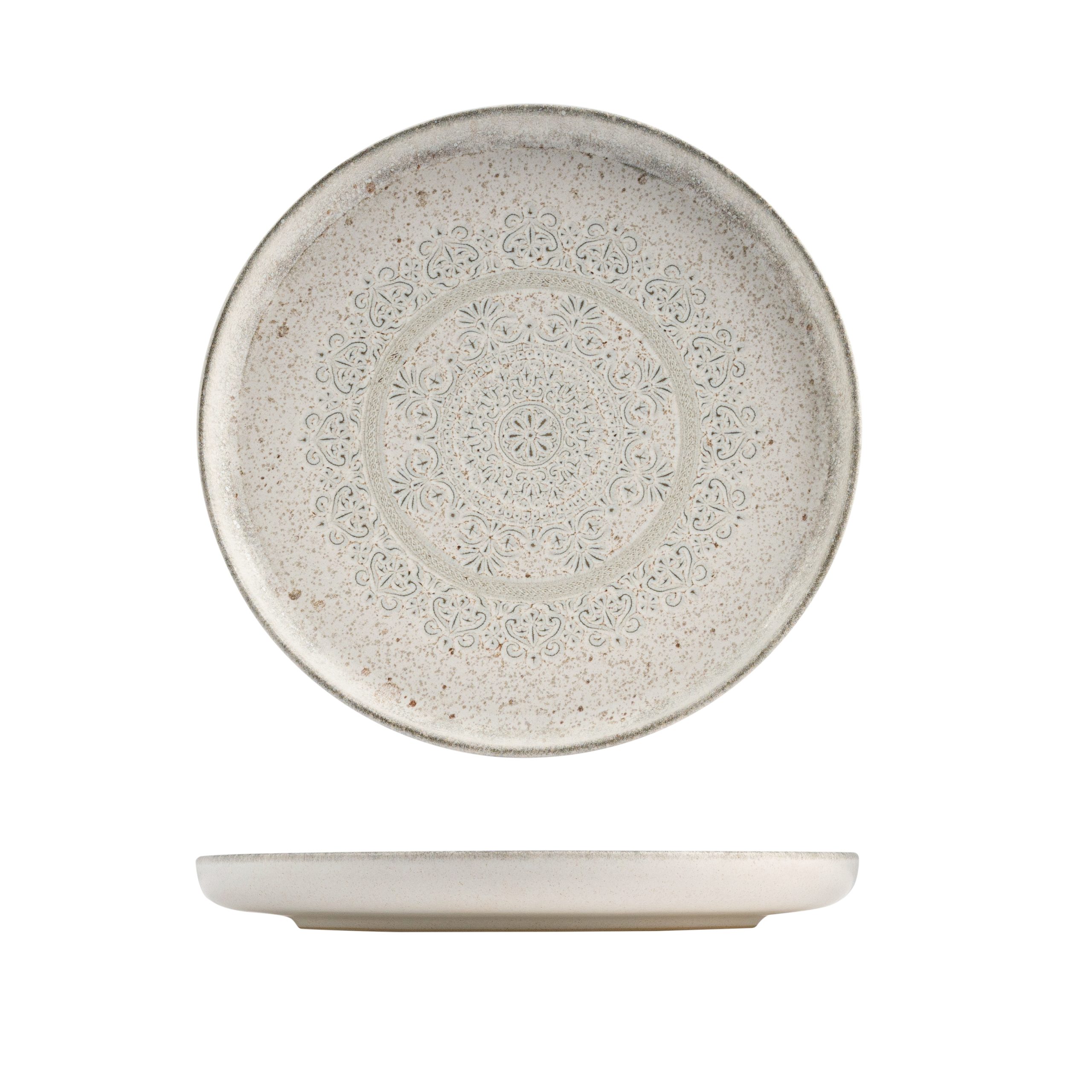 Eclipse Duo Sahara Round Walled Plate - 280mm (Pack of 6)