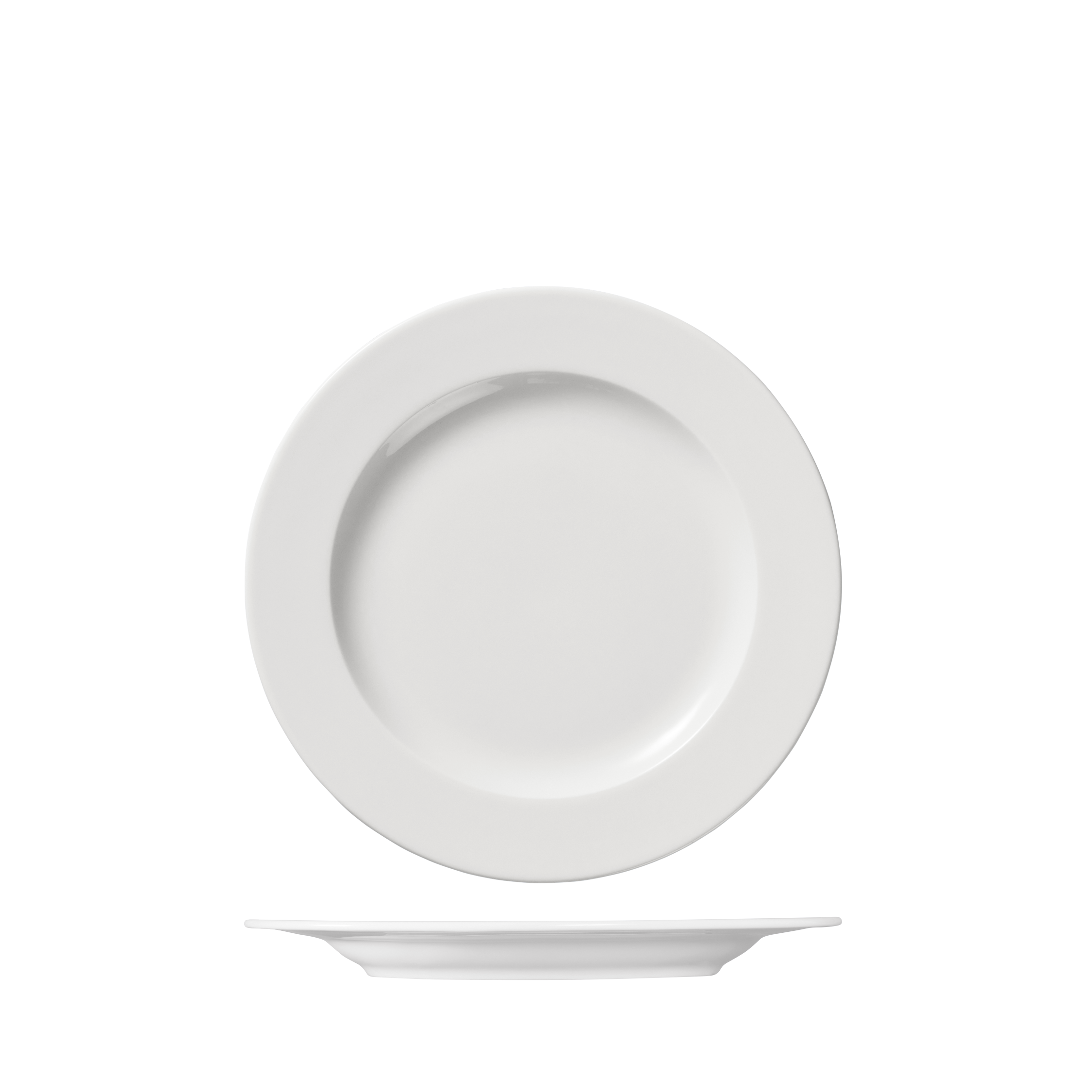 Ariane Prime Round Plate - Wide Rim - 230mm - White (Pack of 12)