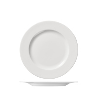 Ariane Prime Round Plate - Wide Rim - 250mm - White (Pack of 12)