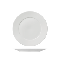 Ariane Serenity Round Plate - Flat Wide Rim - 250mm - White (Pack of 12)
