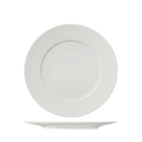 Ariane Serenity Round Plate - Flat Wide Rim - 280mm - White (Pack of 6)