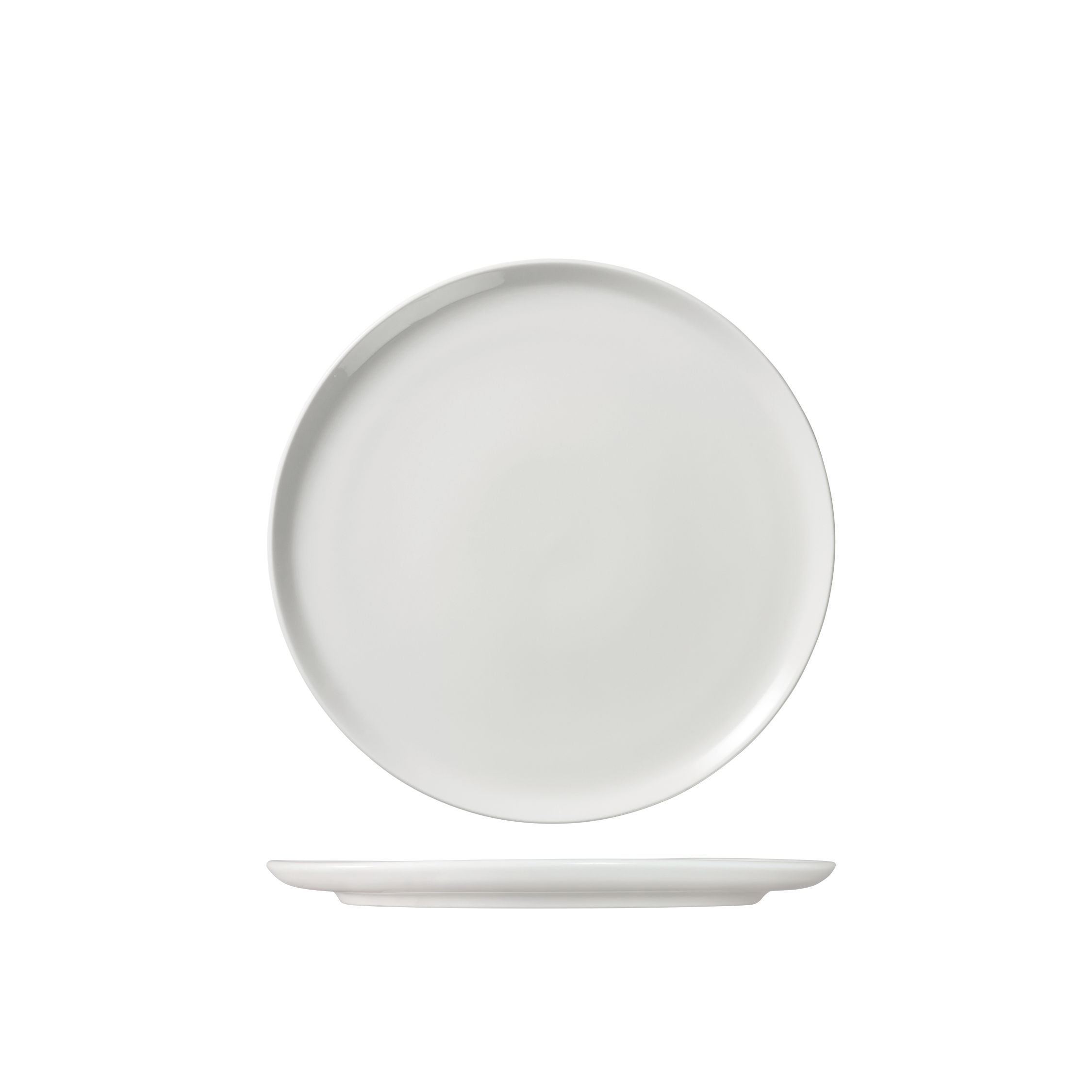Ariane Serenity Round Flat Coupe Plate - 220mm - White (Pack of 12)