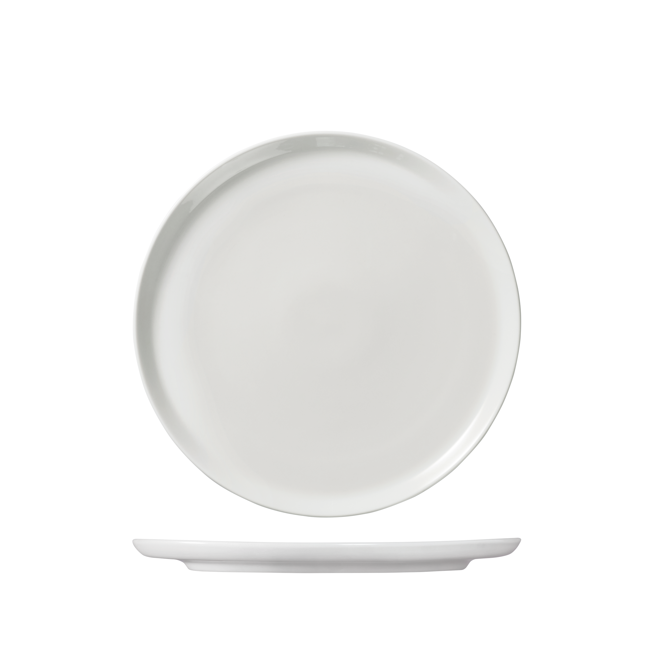 Ariane Serenity Round Flat Coupe Plate - 250mm - White (Pack of 12)