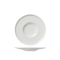 Ariane Serenity Gourmet Plate - Flat Wide Rim - 220mm - White (Pack of 6)
