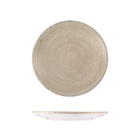 ID Fine Mocha Round Coupe Plate - 170mm (Pack of 12)