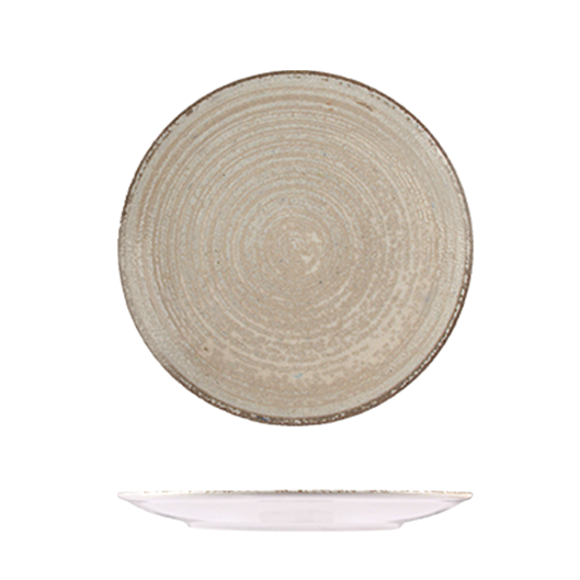 ID Fine Mocha Round Coupe Plate - 230mm (Pack of 12)