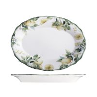 ID Fine Sorrento Oval Scalloped Plate - 260x170mm (Pack of 6)