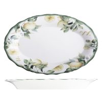 ID Fine Sorrento Oval Scalloped Plate - 320x210mm (Pack of 6)