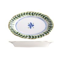 ID Fine Capri Oval Scalloped Plate - 210x135mm (Pack of 12)