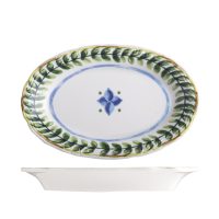 ID Fine Capri Oval Scalloped Plate - 260x170mm (Pack of 6)