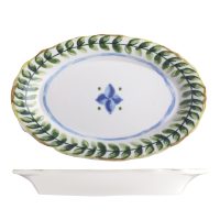 ID Fine Capri Oval Scalloped Plate - 320x210mm (Pack of 6)