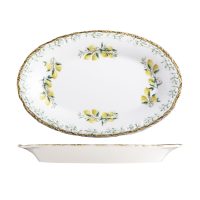 ID Fine Verona Oval Scalloped Plate - 260x170mm (Pack of 6)