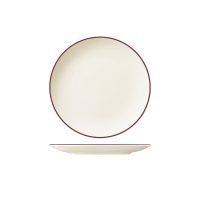 ID Fine Modest Maroon Round Coupe Plate - 190mm (Pack of 12)