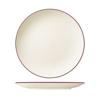 ID Fine Modest Maroon Round Coupe Plate - 300mm (Pack of 6)