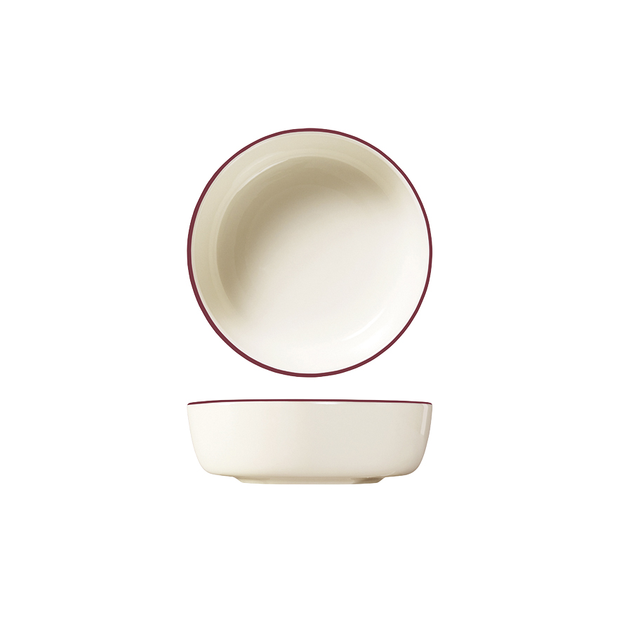 ID Fine Modest Maroon Round Coupe Bowl - 700ml (Pack of 6)