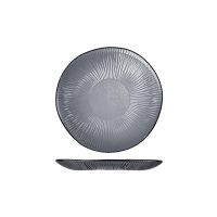Churchill Bamboo Dusk Organic Round Glass Plate - 225mm (Pack of 6)