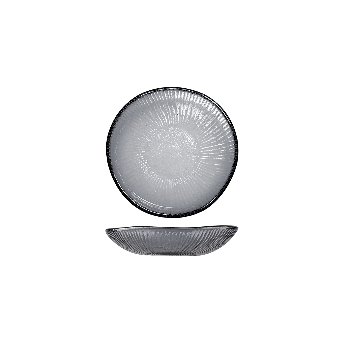 Churchill Bamboo Dusk Organic Round Glass Bowl - 265ml (Pack of 6)