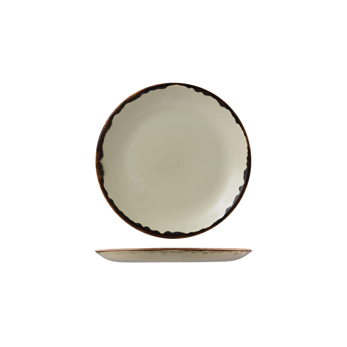 Dudson Harvest Linen Round Coupe Plate - 165mm (Pack of 12)